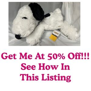 Snoopy Plush Piggyback Backpack (Blue Straps, Blue Collar)